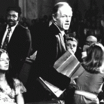 E. Howard Hunt, Jr., shown walking by his daughter, Lisa.
